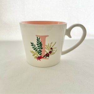 Opal House Floral Monogram Initial I Mug
